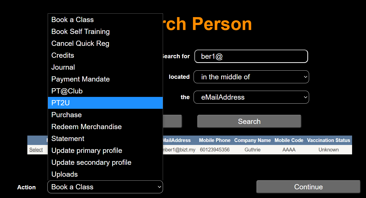 Search Person