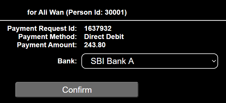 Bank Code has been changed