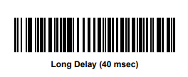 Barcode for factory defaults